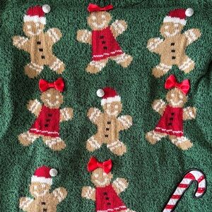 Gingerbread Christmas Sweater by Karen Scott Petites